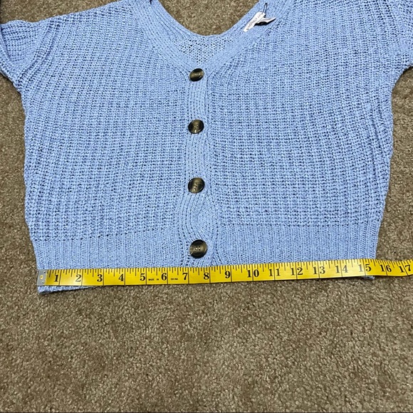 Sincerely Jules Women’s Lavender Knit Cardigan Sweater Size Large - Picture 7 of 9